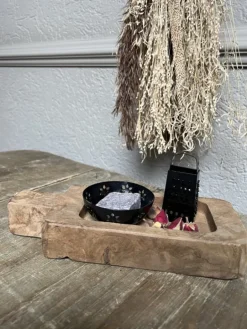 Stoer houten bakje (S) 25*10*4