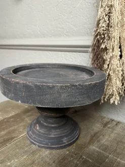 Stoer houten plateau zwart 24*16