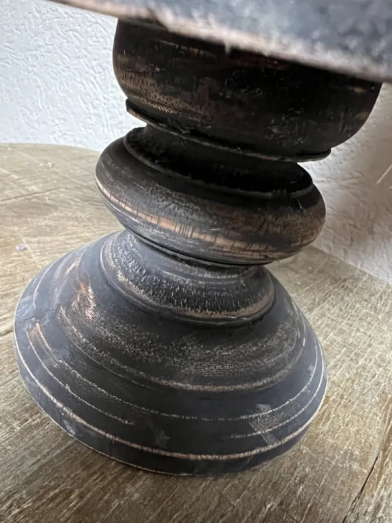 Stoer houten plateau zwart 24*16