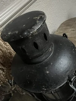 Stoere ijzeren lantaarn zwart 28*12