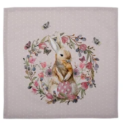 Stoffen servetten (6) Happy Bunny