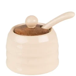 Suiker/jam pot met lepel 8*6