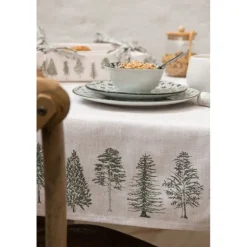 Tafelkleed dennenbomen 150*150