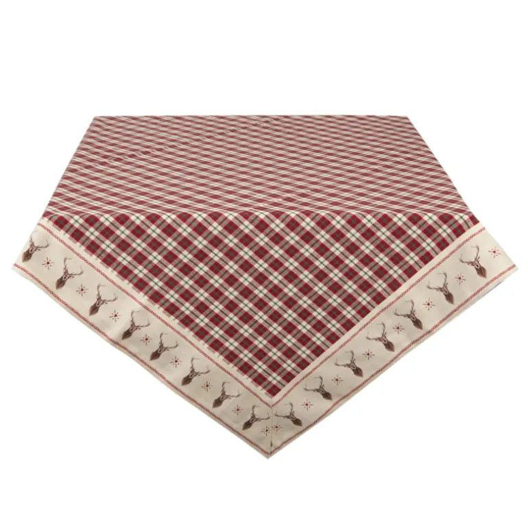 Tafelkleed Kerst Cosy Lodge 150*150