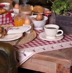 Tafelkleed Kerst Cosy Lodge 150*150