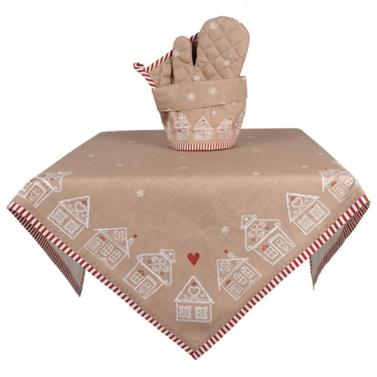 Tafelkleed Kerst Gingerbread 100*100