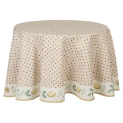Tafelkleed rond Lemons and Leafs 170 cm