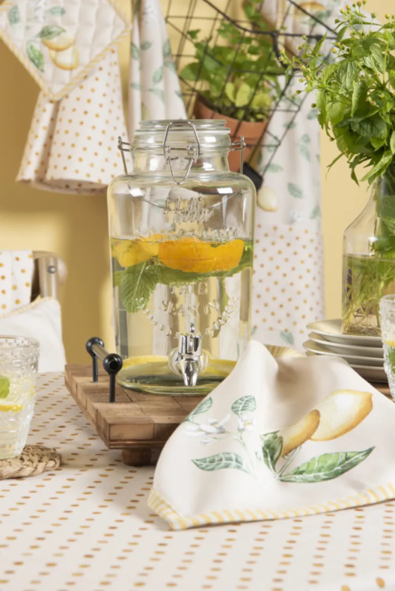 Tafelkleed rond Lemons and Leafs 170 cm