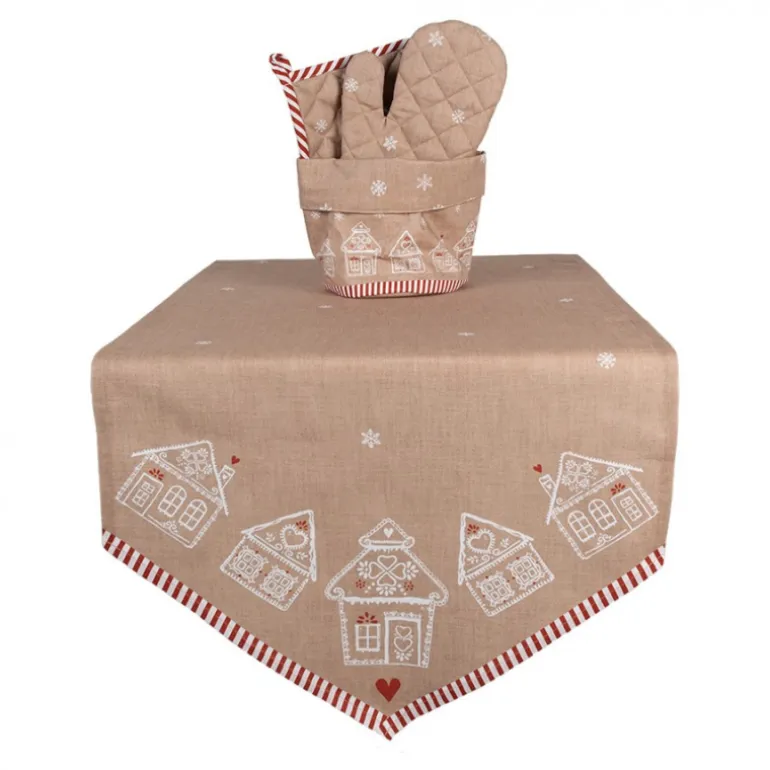 Tafelloper Kerst Gingerbread 50*160