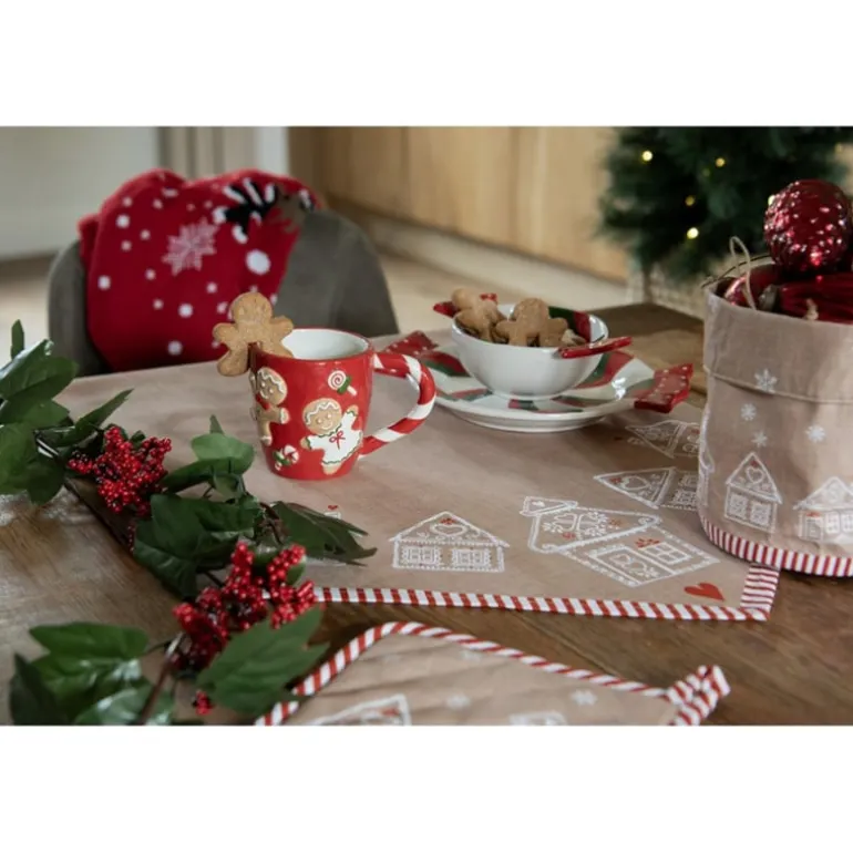 Tafelloper Kerst Gingerbread 50*160