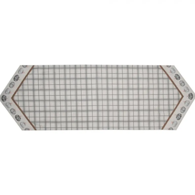 Tafelloper pompoen grijs 50*160