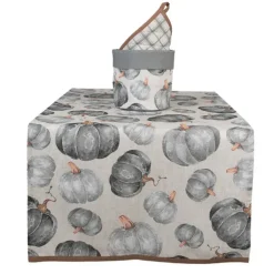 Tafelloper pompoen grijs 50*140