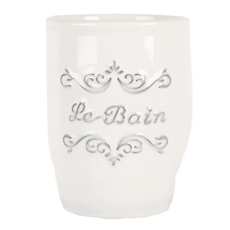 Tandenborstelhouder Le Bain wit/grijs