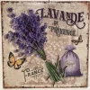 Tekstbord / wandplaat Lavanda de Provence 30*30