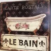 Tekstbord / wandplaat Le Bain 30*30