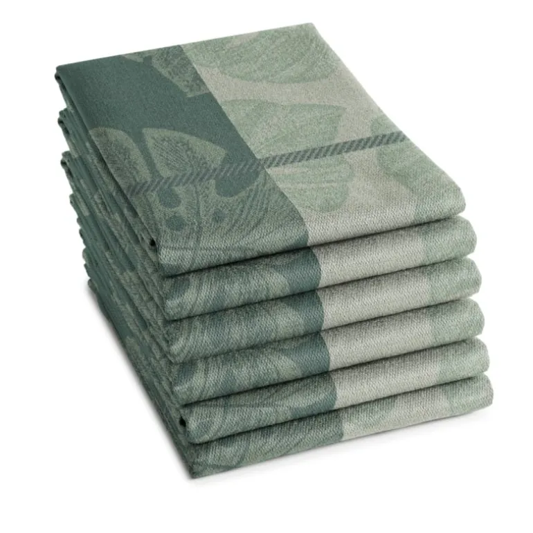 Theedoek Monstera groen