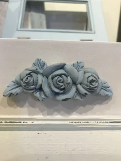 Theedoos met roos 4-vaks