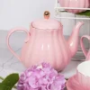 Theepot Royal Rose roze/goud