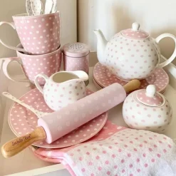 Theepot roze dots