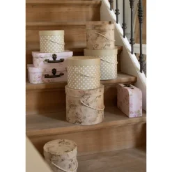 Vintage hoedendoos set van 3