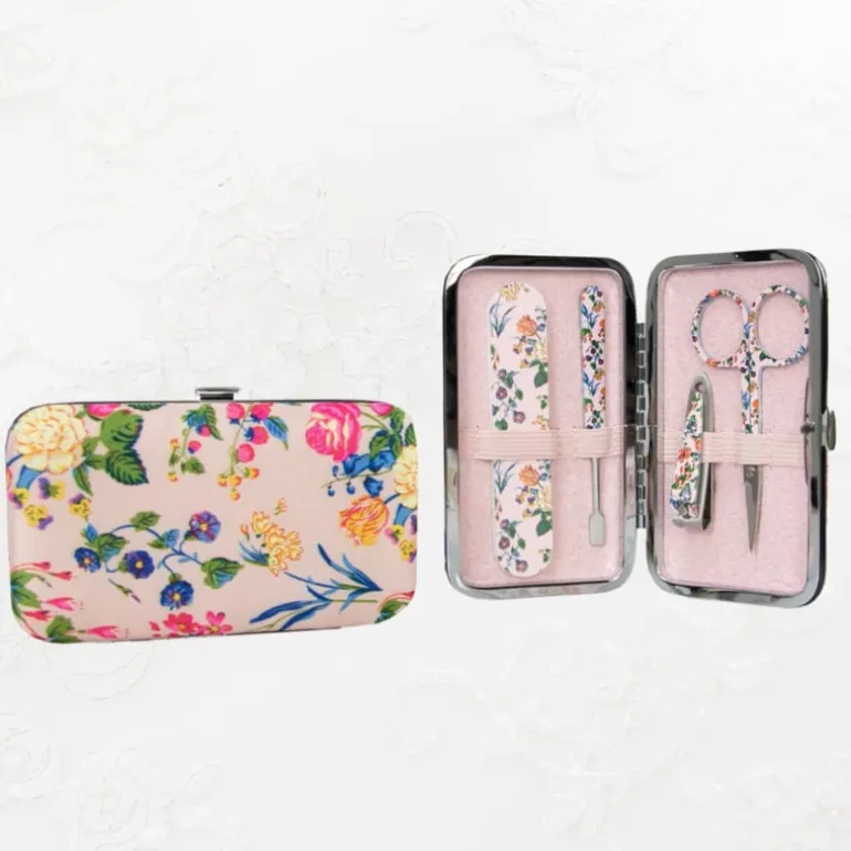 Vintage manicure set roosjes