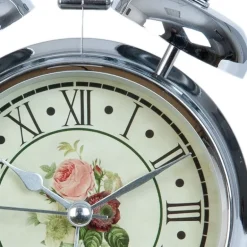 Vintage wekker zilver 12*15