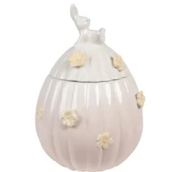 Voorraadpot eivorm pastelroze 16*23