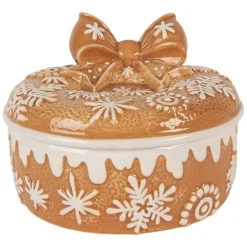 Voorraadpot met deksel winters gingerbread 20*13