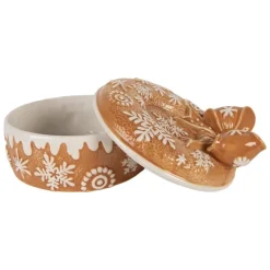 Voorraadpot met deksel winters gingerbread 20*13