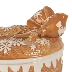 Voorraadpot met deksel winters gingerbread 20*13