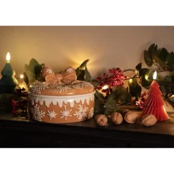 Voorraadpot met deksel winters gingerbread 20*13