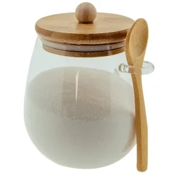 Voorraadpot met houten lepel 660ML