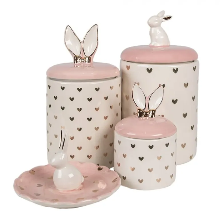 Voorraadpot met konijnen oren 11*20