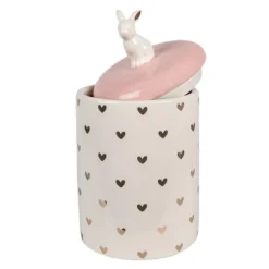 Voorraadpot met konijntje 12*30