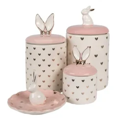 Voorraadpot met konijntje 12*30
