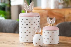 Voorraadpot met konijntje 12*30