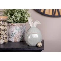 Voorraadpot met oren groen 10*16