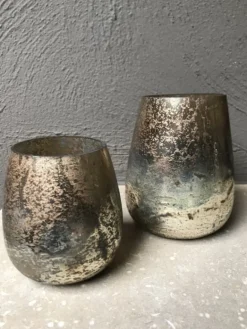 Waxinelichthouder goud 11*14