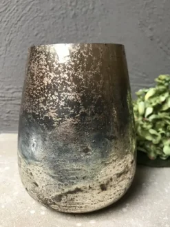 Waxinelichthouder goud 11*14