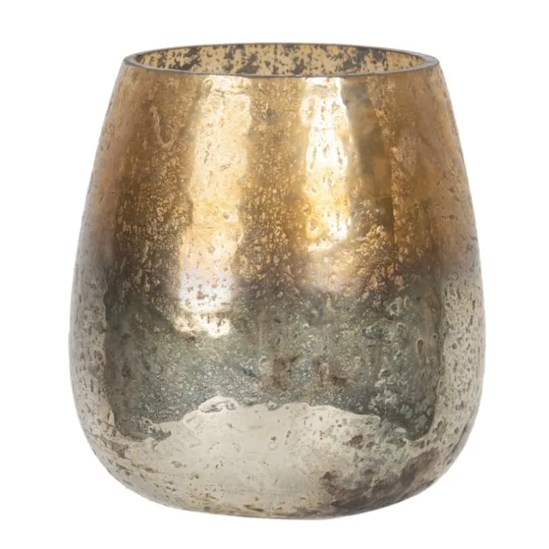 Waxinelichthouder goud 9*10