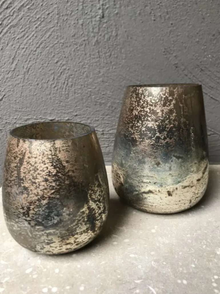 Waxinelichthouder goud 9*10