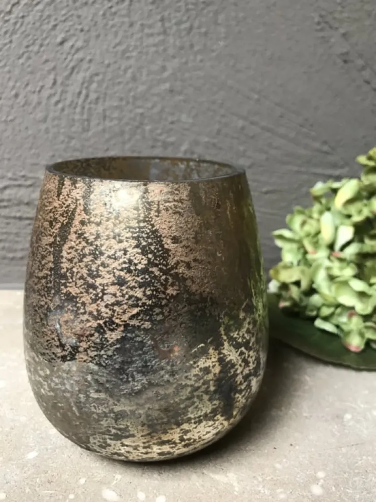 Waxinelichthouder goud 9*10