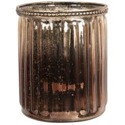 Waxinelichthouder goud/brons 10*11