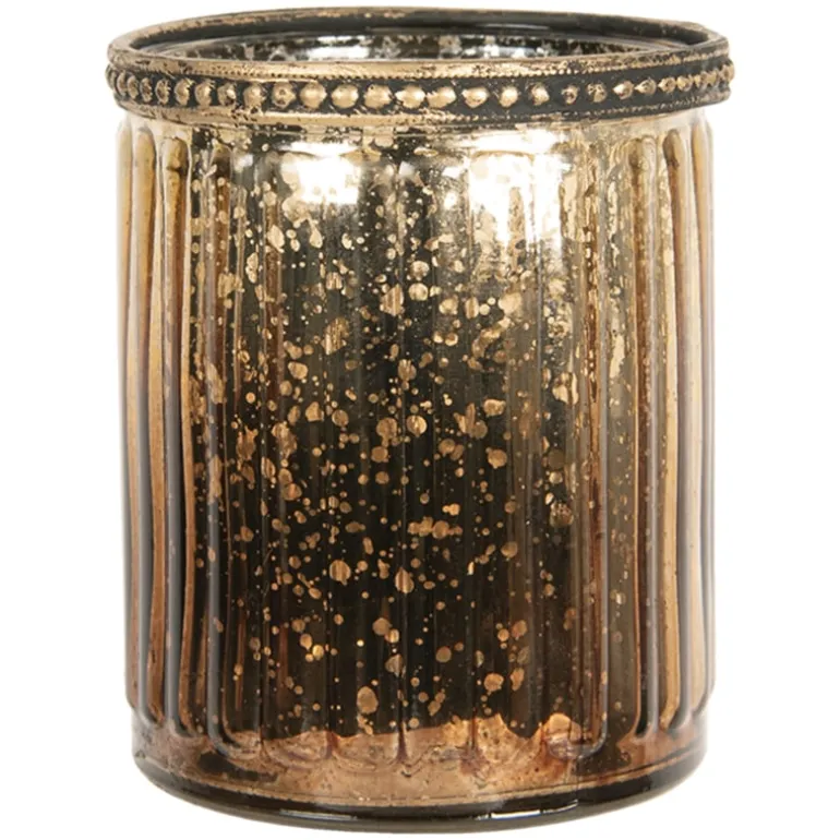 Waxinelichthouder goud/brons 8*9