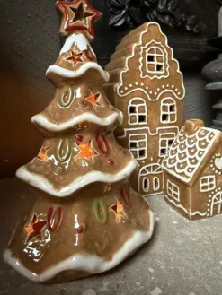 Waxinelichthouder kerstboom 11*8*17