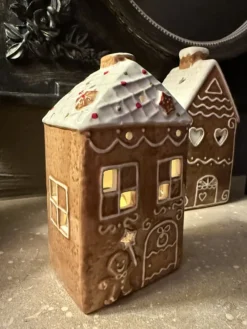 Waxinelichthouder peperkoekhuisje 9*7*16