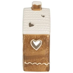 Waxinelichthouder peperkoekhuisje 11*9*21