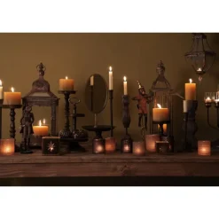 Waxinelichthouder rond zwart 7*8