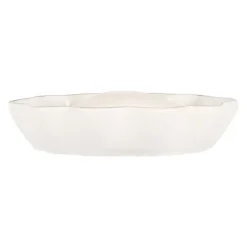 Zeepbakje gegolfd wit